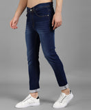 Slim Men Blue Jeans Dark Blue