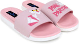 Walking Slippers for girls women Slides Pink White