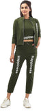 Printed Women Track Suit Green